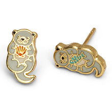 Load image into Gallery viewer, Otter Earrings
