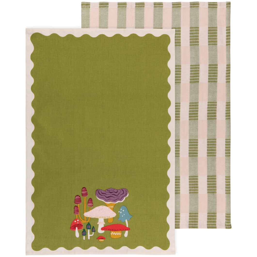 Mushroom Gems Dishtowels Set - Tigertree