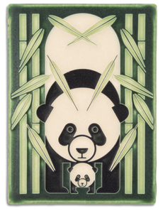 Charley Harper Tile - Panda Panda - Tigertree