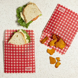 Beeswax Sandwich Bags - Gingham - Tigertree
