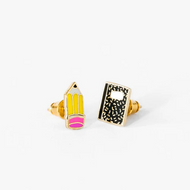 Pencil & Composition Book Earrings - Tigertree
