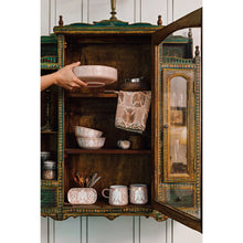 Load image into Gallery viewer, Peregrine Block Print Tea Towel - Tigertree
