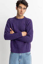 Load image into Gallery viewer, Mohair Fisherman&#39;s Knit - Plum
