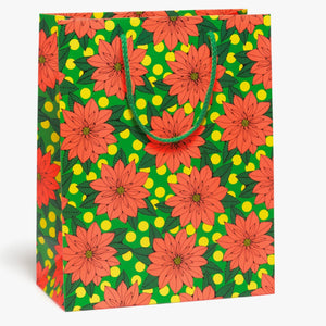 Poinsettia Holiday Gift Bag - Tigertree