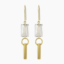 Load image into Gallery viewer, Crystal Pole Earrings - Tigertree
