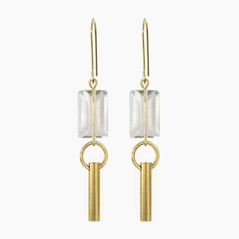 Crystal Pole Earrings - Tigertree