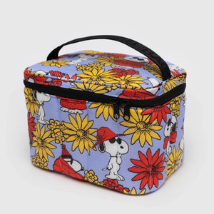 Puffy Lunch Bag - Floral Snoopy