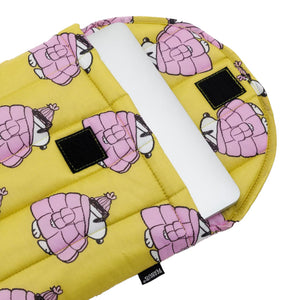 Puffy Laptop Sleeve 13"/14" - Puffer Snoopy Pink