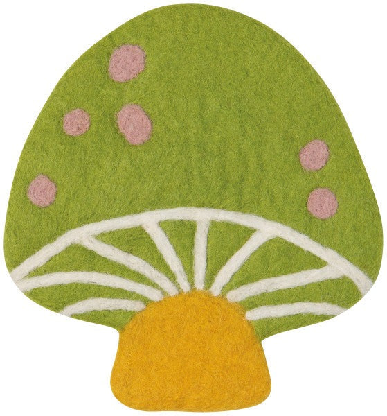 Mushroom Gems Felt Trivet