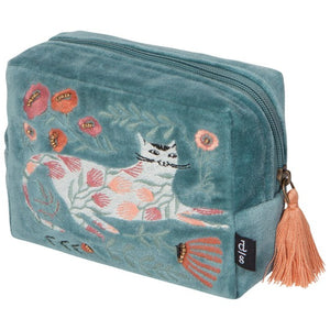 Catbloom Embroidered Pouch - Tigertree