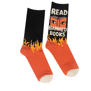 Read Banned Books Socks - Small