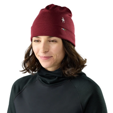Load image into Gallery viewer, Thermal Merino Reversible Cuffed Beanie - Cherry Lacquer One Size
