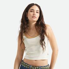 Load image into Gallery viewer, Off-white &amp; Olive Stone Ringer Organic A-Tank
