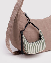 Load image into Gallery viewer, Crescent Bag Charm - Sage Stripe
