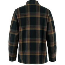 Load image into Gallery viewer, Singi Flannel Overshirt Dark Navy/Wood Brown
