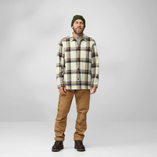 Load image into Gallery viewer, Singi Flannel Overshirt Dark Navy/Wood Brown
