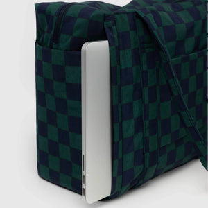 Small Cloud Carry-on - Navy Green Check