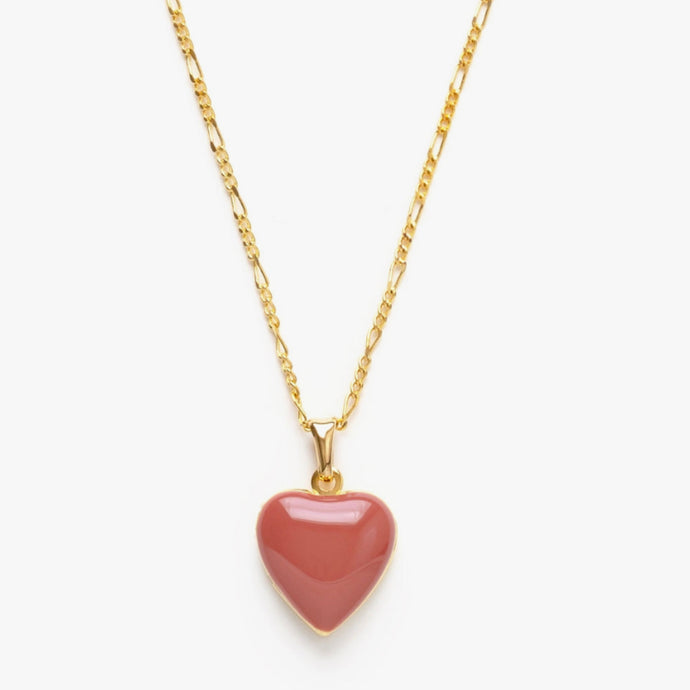Small Heart Enamel Locket - Canyon - Tigertree