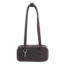 Load image into Gallery viewer, Small Denim Bowler Bag - Washed Black Denim
