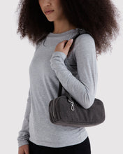 Load image into Gallery viewer, Small Denim Bowler Bag - Washed Black Denim
