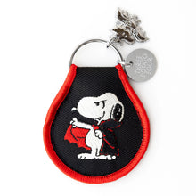 Load image into Gallery viewer, Snoopy Patch Keychain Dracula

