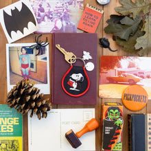 Load image into Gallery viewer, Snoopy Patch Keychain Dracula
