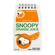 Load image into Gallery viewer, Snoopy Orange Juice Mini Memo Pad
