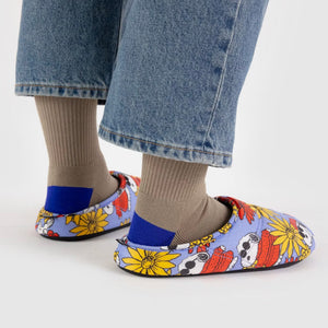 Puffy Slippers - Floral Snoopy