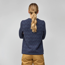 Load image into Gallery viewer, Snow Round Neck Sweater Dark Navy
