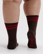 Load image into Gallery viewer, Ribbed Sock - Coffee Stripe
