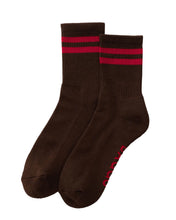 Load image into Gallery viewer, Ribbed Sock - Coffee Stripe
