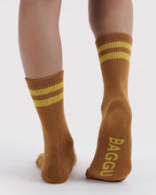 Load image into Gallery viewer, Ribbed Sock - Toffee Stripe
