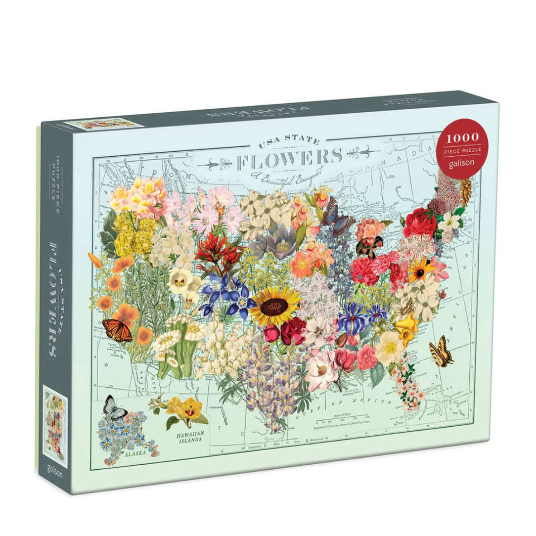 USA State Flowers Puzzle