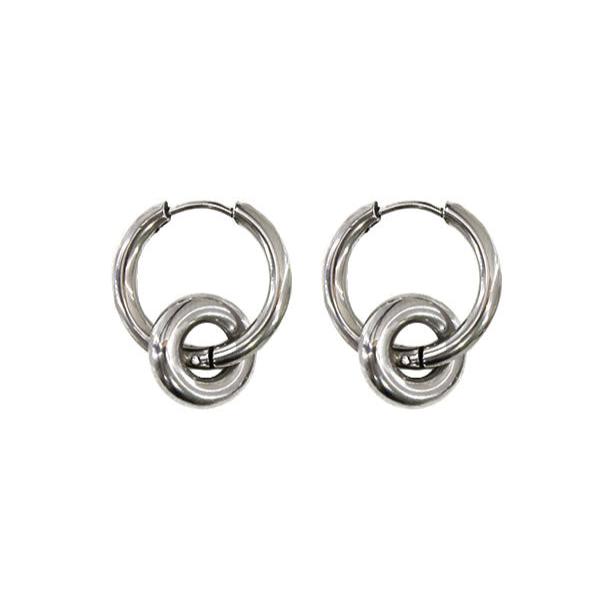 Silver Donut Hoops- Stainless Steel Tigertree