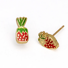 Load image into Gallery viewer, Strawberry Candy Earrings
