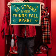 Load image into Gallery viewer, Be Strong Camp Flag

