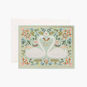 Swans Wedding Card - Tigertree