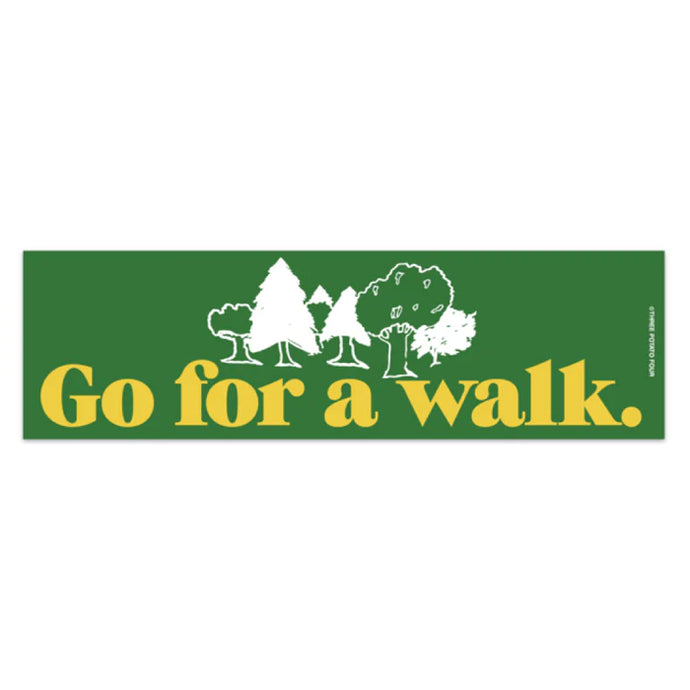 Go For A Walk Bumper Magnet - Tigertree