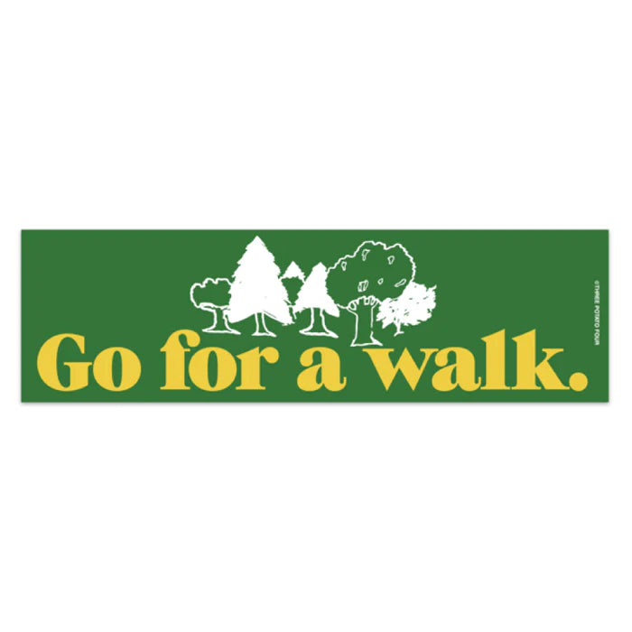 Go For A Walk Bumper Magnet - Tigertree