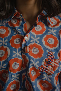 Udai Handblock Printed Cotton Shirt