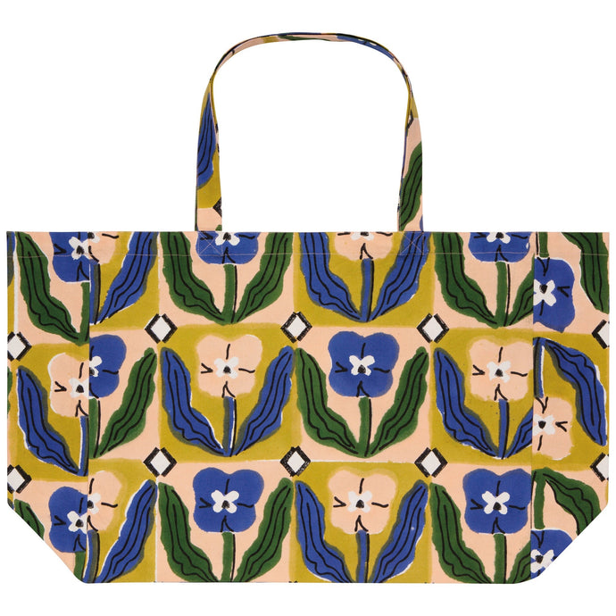 Teppi Block Print Tote Bag - Tigertree
