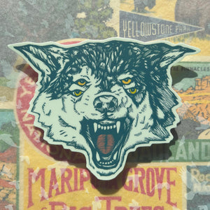 Wolf Head Sticker