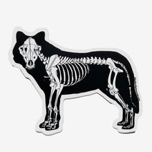 Load image into Gallery viewer, Wolf Skeleton Sticker
