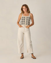 Load image into Gallery viewer, Natural Abstract Crochet Tank
