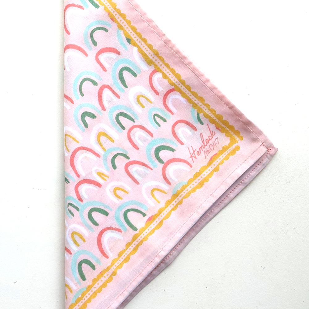 Hand-Painted Bandana Edition (Pink) Yellow