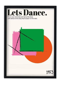 Let's Dance Bowie Print - Tigertree