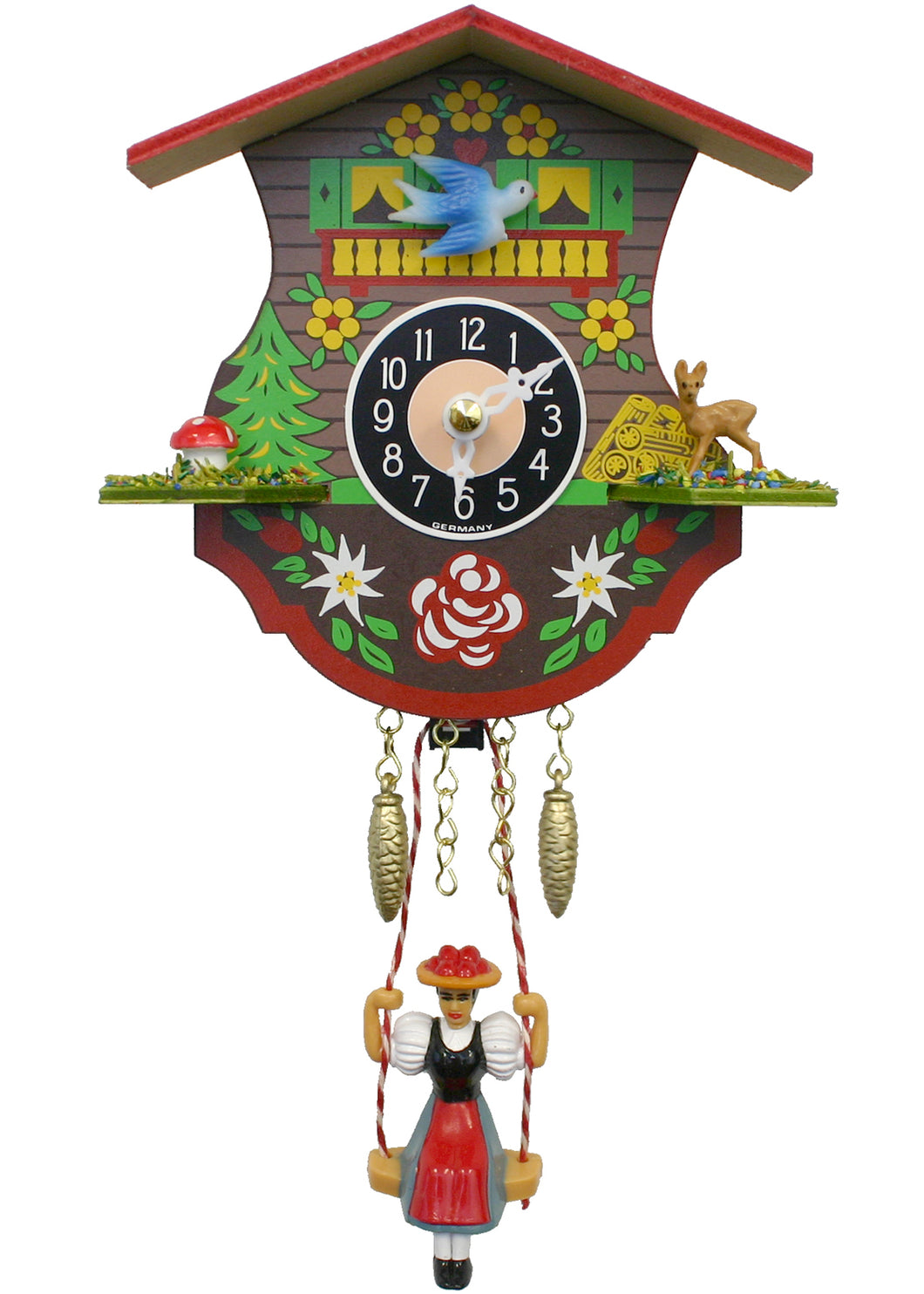 Swinging Girl Mini Engstler Clock - Tigertree