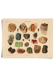 11x14 Print Minerals and Gemstones - Tigertree