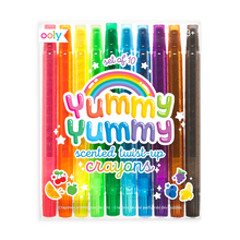 Load image into Gallery viewer, Yummy Yummy Scented Twist-up Crayons - set of 10 - Tigertree
