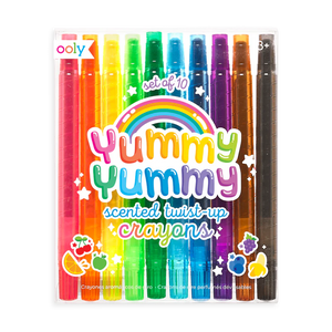 Yummy Yummy Scented Twist-up Crayons - set of 10 - Tigertree